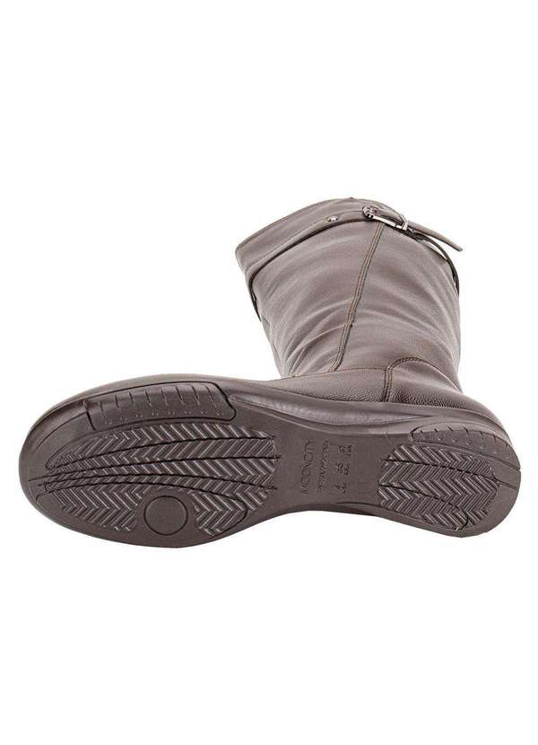 Mooncity - Bota Feminina Cano Alto Mooncity 71144 - Café 4