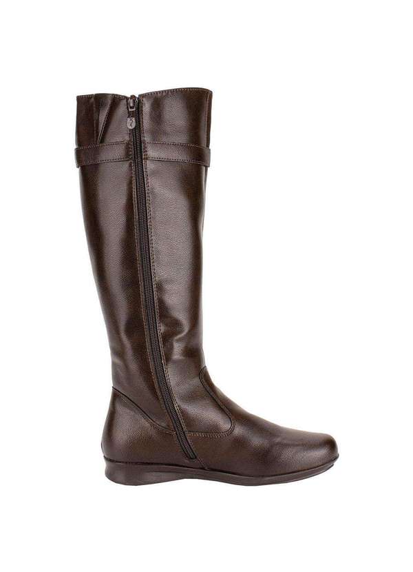 Mooncity - Bota Feminina Cano Alto Mooncity 71144 - Café 5