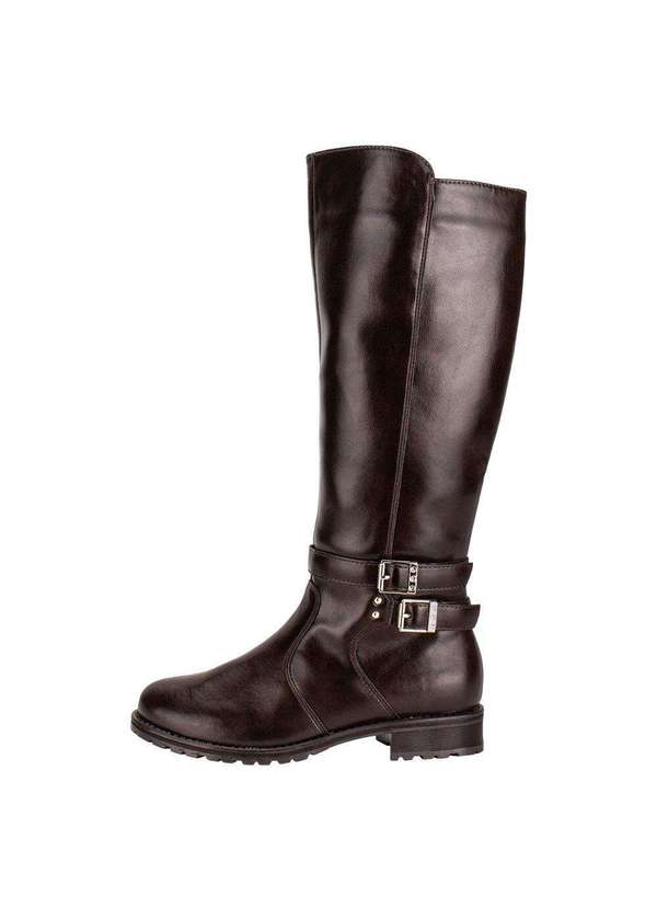 Mooncity - Bota Feminina Cano Alto Mooncity 72128 - Café 2