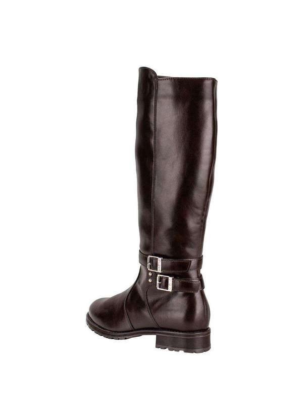 Mooncity - Bota Feminina Cano Alto Mooncity 72128 - Café 3