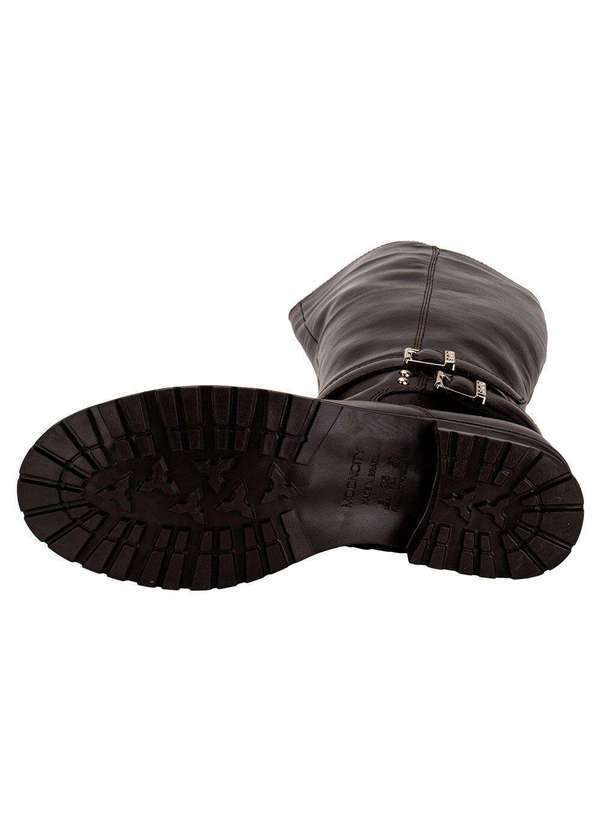 Mooncity - Bota Feminina Cano Alto Mooncity 72128 - Café 4