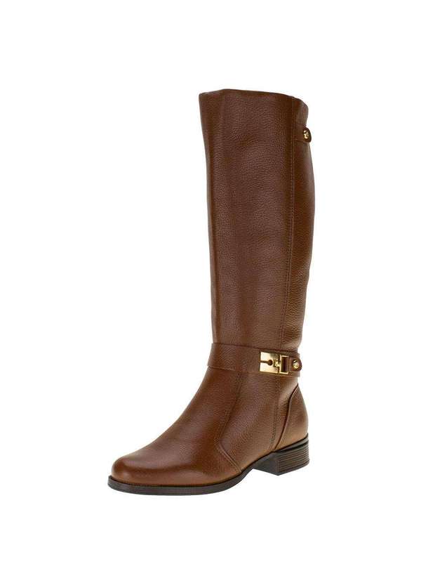 Pegada - Bota Feminina Cano Alto Pegada 282061 - Café