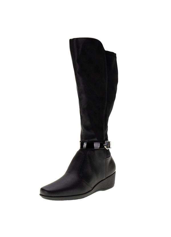 Piccadilly - Bota Feminina Cano Alto Piccadilly 143220 - Preto