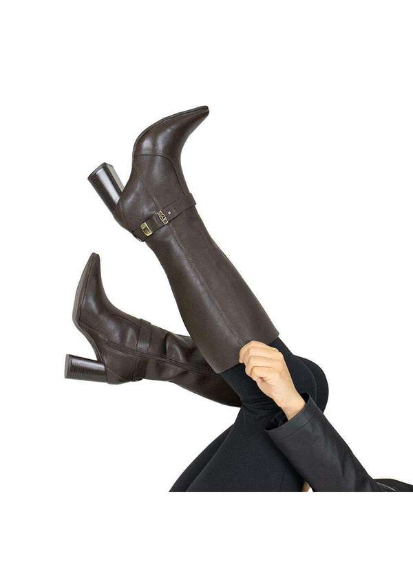 Ramarim - Bota Feminina Cano Alto Ramarim 2568131 - Café 2