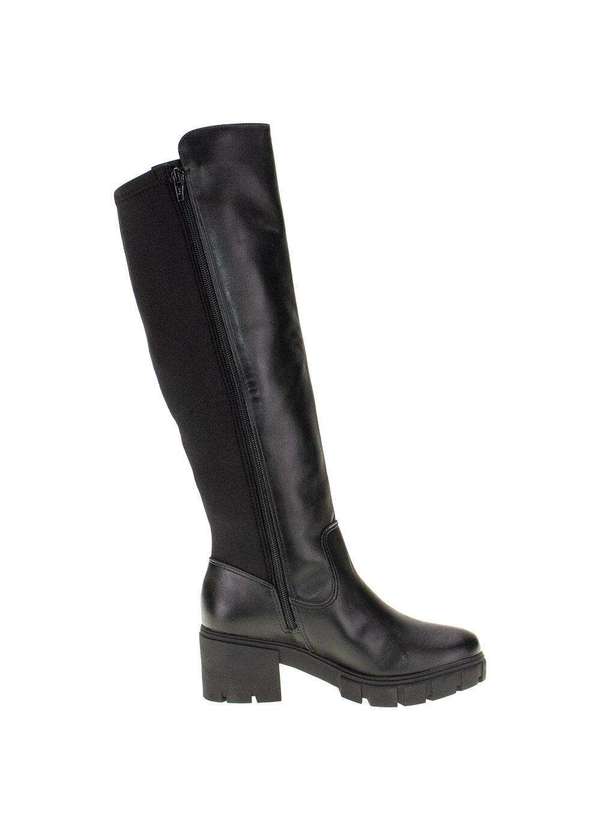 Via Marte - Bota Feminina Cano Alto Via Marte 001003 - Preto 5