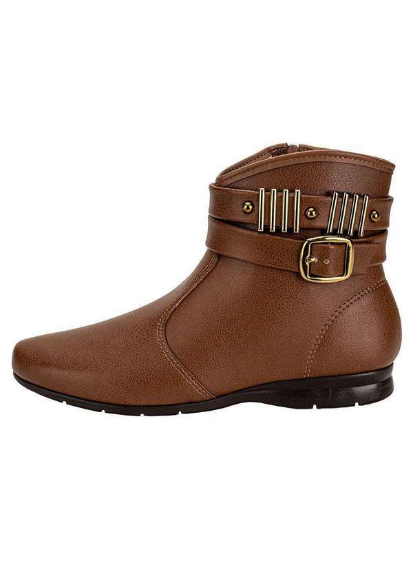 Beira Rio - Bota Feminina Cano Baixo Beira Rio 9084106 - Caramelo 2