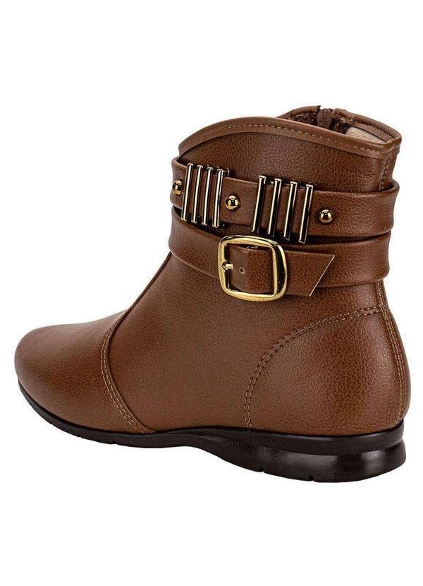 Beira Rio - Bota Feminina Cano Baixo Beira Rio 9084106 - Caramelo 3