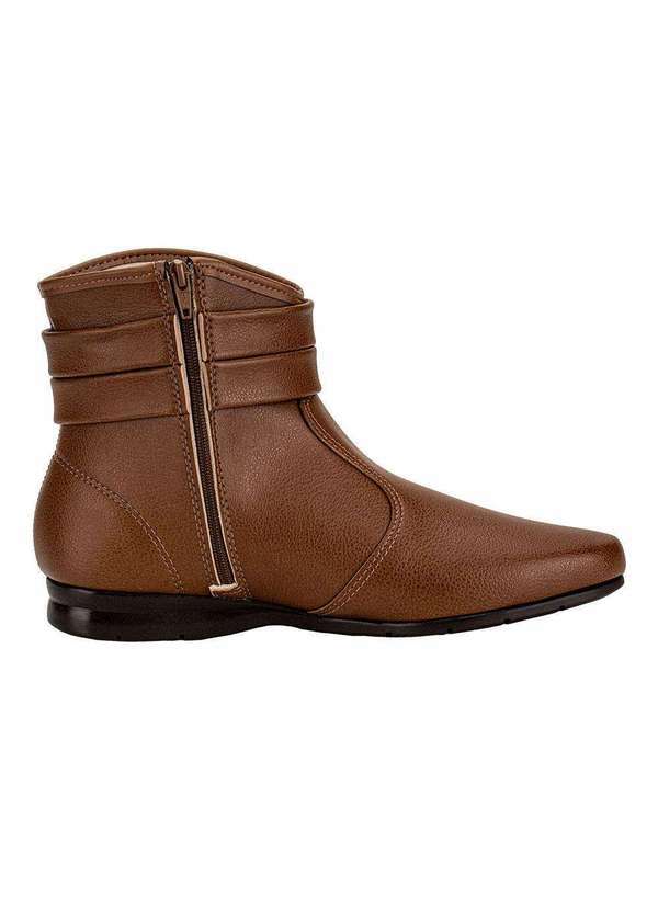 Beira Rio - Bota Feminina Cano Baixo Beira Rio 9084106 - Caramelo 5
