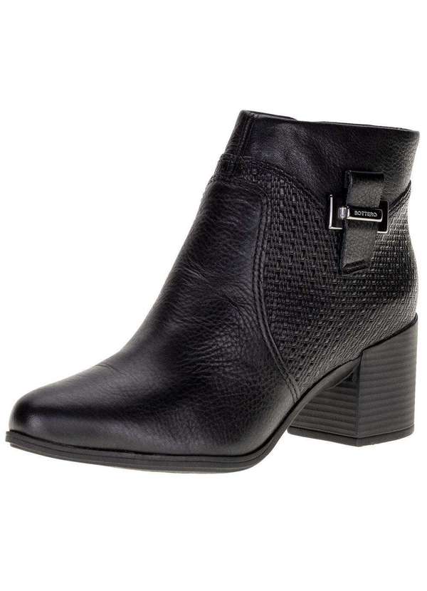 Bottero - Bota Feminina Cano Baixo Bottero - 346902 - Preto