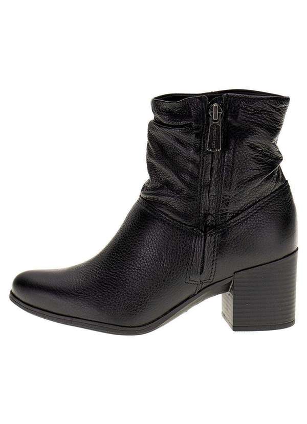 Bota Feminina Cano Baixo Bottero 346907 Preto Clovis Calcados