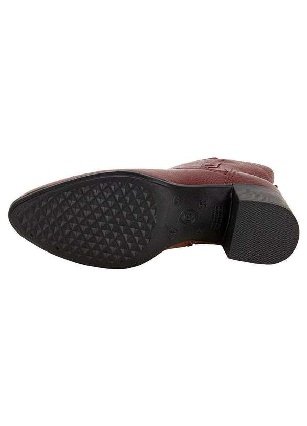 Bottero - Bota Feminina Cano Baixo Bottero 346916 - Vinho 4