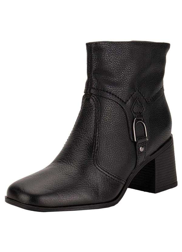 Bota Feminina Cano Baixo Bottero 361807 Preto Clovis Calcados