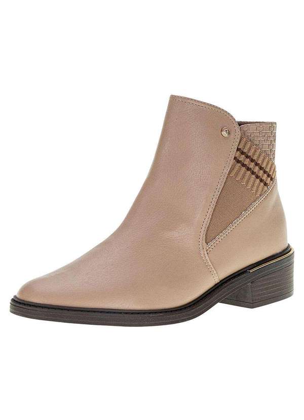 Comfortflex - Bota Feminina Cano Baixo Comfortflex - 2369301 - Bege