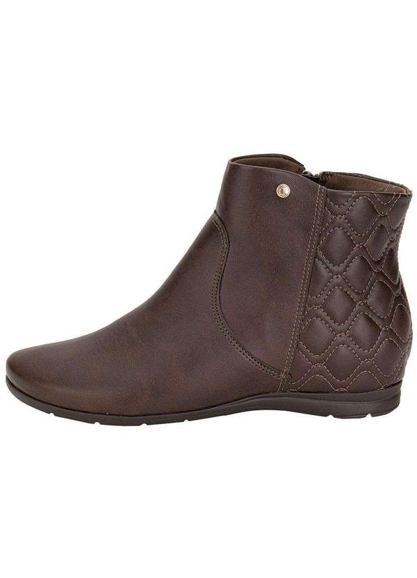 Comfortflex - Bota Feminina Cano Baixo Comfortflex 2491301 - Café 2