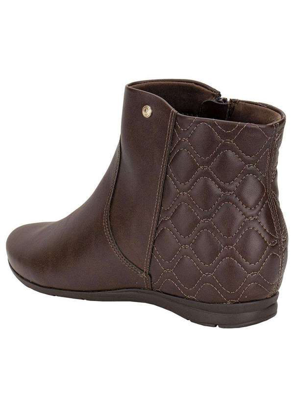 Comfortflex - Bota Feminina Cano Baixo Comfortflex 2491301 - Café 3