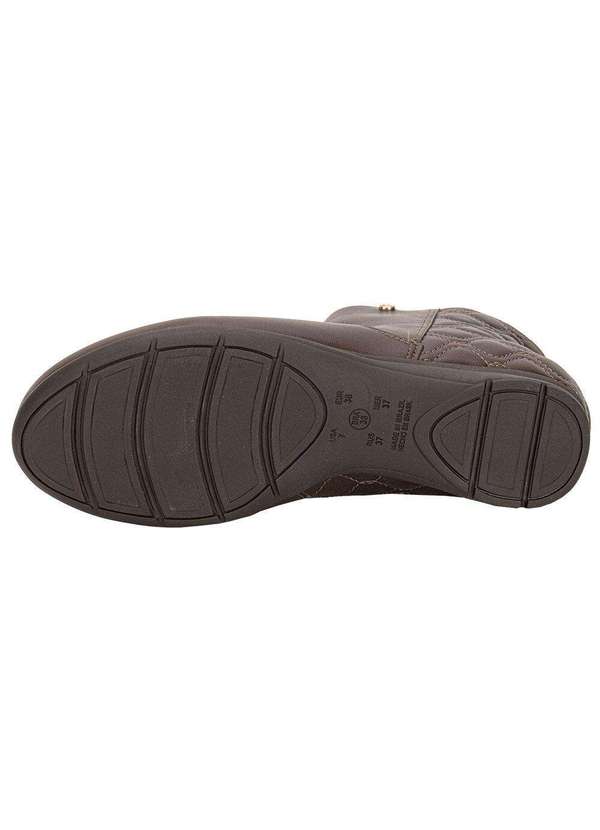 Comfortflex - Bota Feminina Cano Baixo Comfortflex 2491301 - Café 4