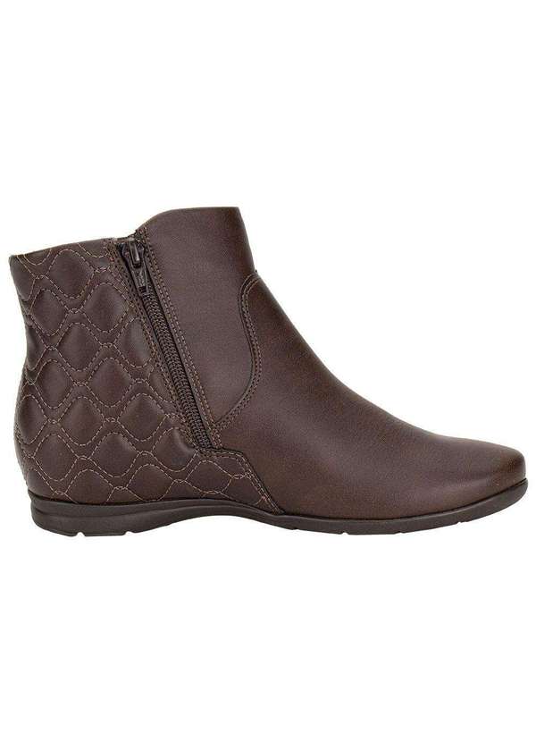 Comfortflex - Bota Feminina Cano Baixo Comfortflex 2491301 - Café 5