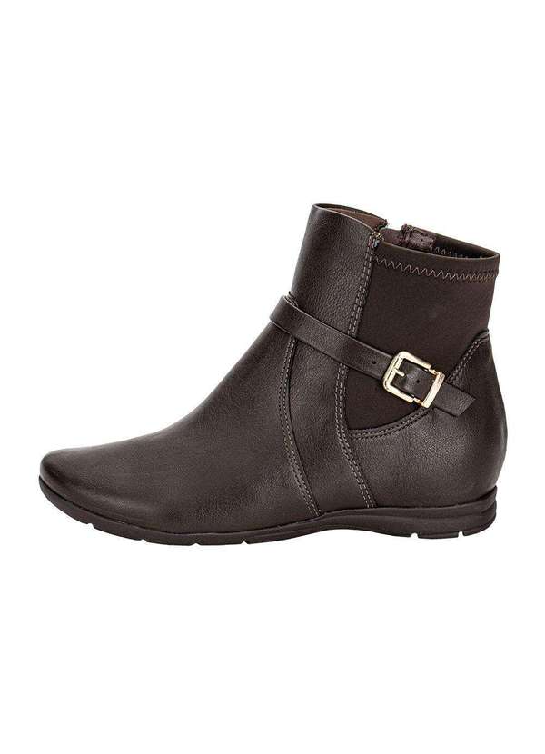 Comfortflex - Bota Feminina Cano Baixo Comfortflex 2491304 - Café 2