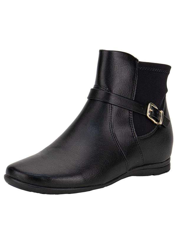 Comfortflex - Bota Feminina Cano Baixo Comfortflex 2491304 - Preto