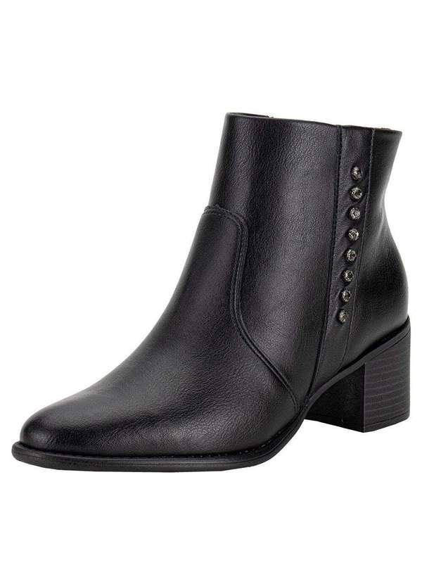 Comfortflex - Bota Feminina Cano Baixo Comfortflex 2492305 - Preto