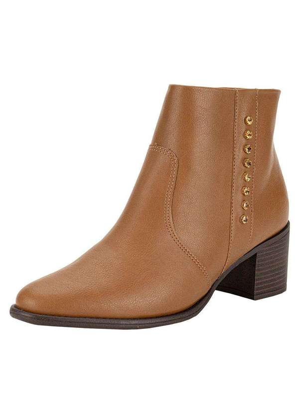 Comfortflex - Bota Feminina Cano Baixo Comfortflex 2492305 - Camel