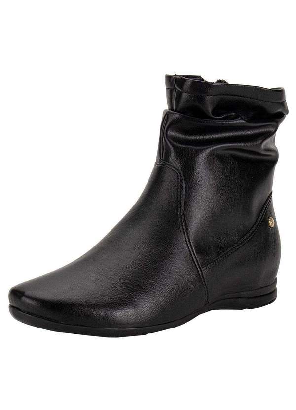 Comfortflex - Bota Feminina Cano Baixo Comfortflex 2591302 - Preto