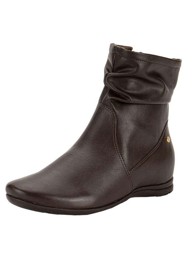 Comfortflex - Bota Feminina Cano Baixo Comfortflex 2591302 - Café