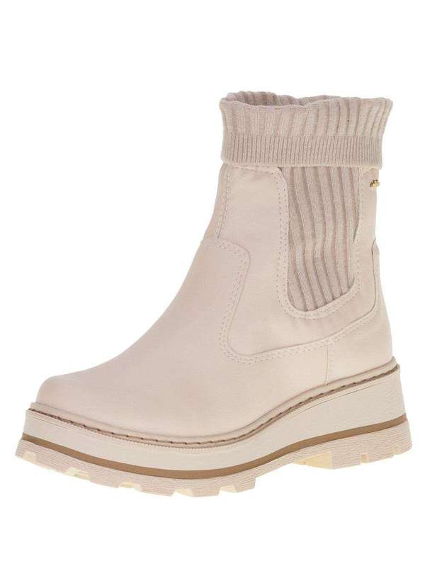 Dakota - Bota Feminina Cano Baixo Dakota - G5713 - Marfim
