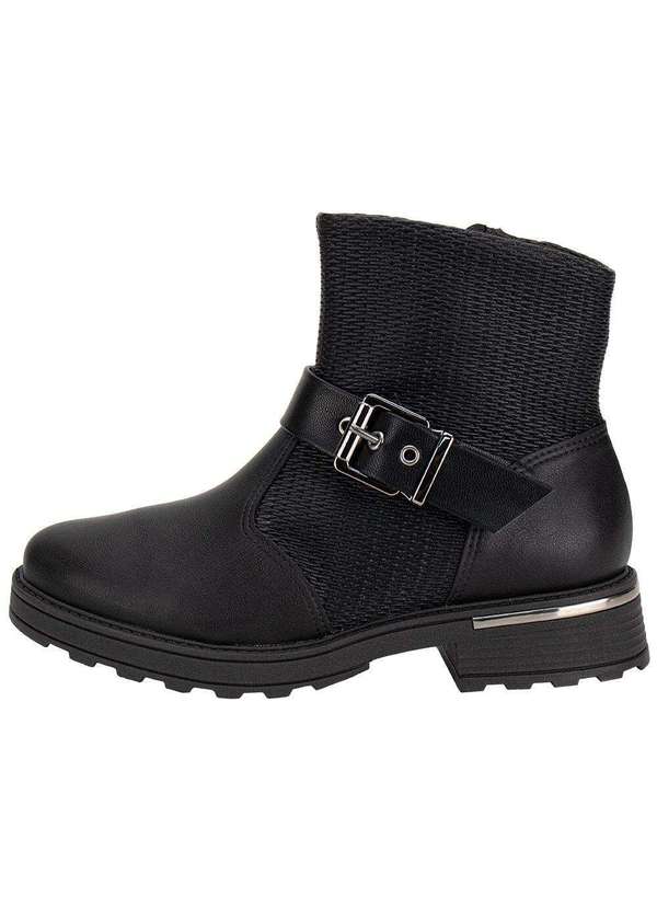 Piccadilly - Bota Feminina Cano Baixo Maxi Piccadilly 735026 Preto 2
