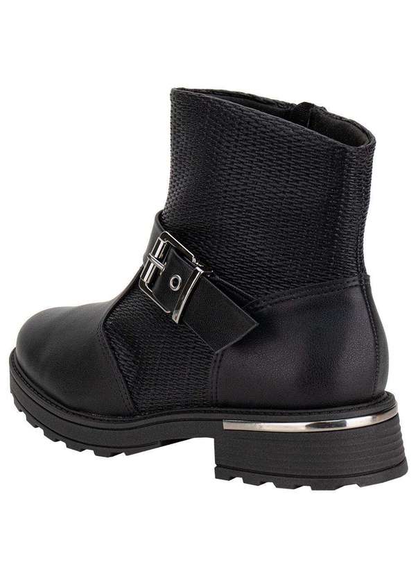 Piccadilly - Bota Feminina Cano Baixo Maxi Piccadilly 735026 Preto 3