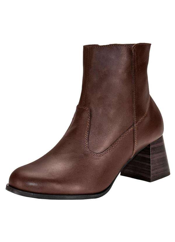 Miss Western - Bota Feminina Cano Baixo Miss Western 17033 - Café