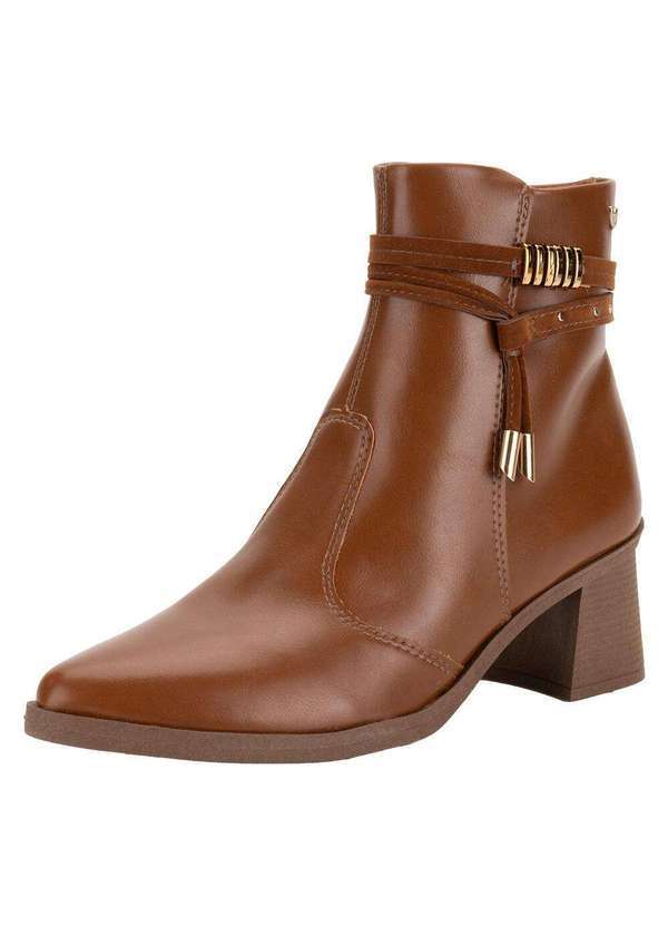 Mississipi - Bota Feminina Cano Baixo Mississipi Me312 - Caramelo