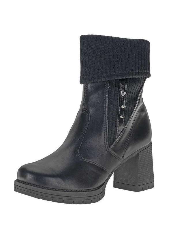 Mississipi - Bota Feminina Cano Baixo Mississipi - Q8113 - Preto