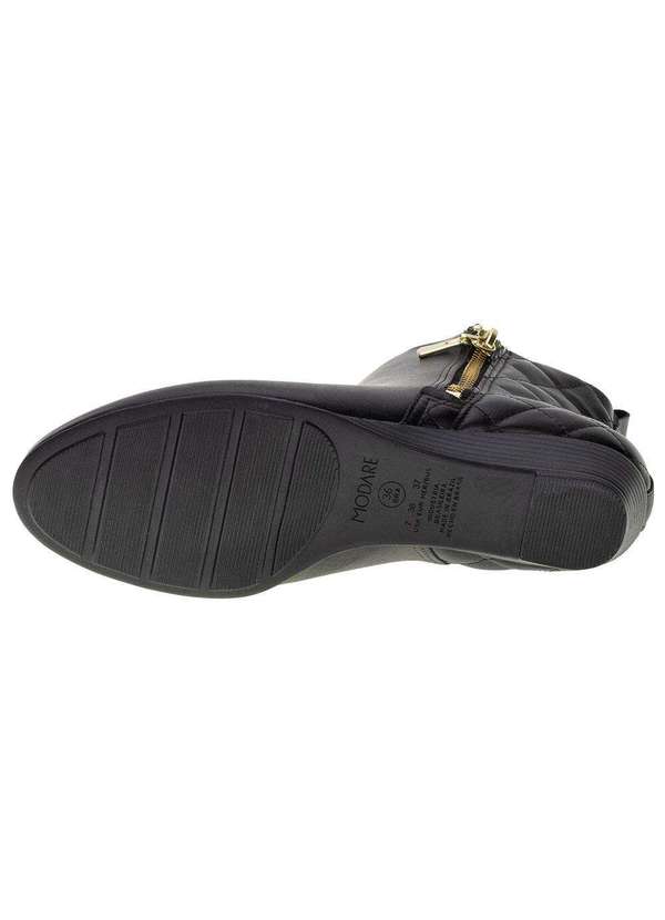 Modare - Bota Feminina Cano Baixo Modare - 7076102 - Preto 4