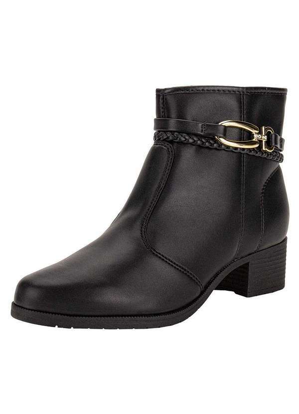 Moleca - Bota Feminina Cano Baixo Moleca 5346102 - Preto