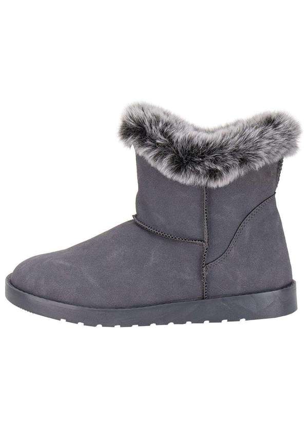 Mooncity - Bota Feminina Cano Baixo Mooncity 70811 Cinza 2