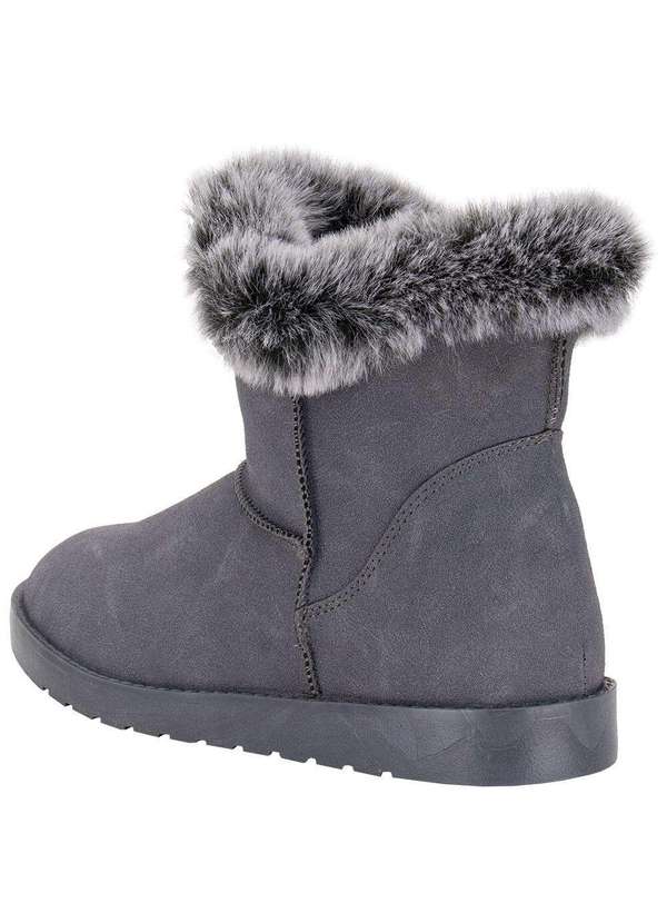 Mooncity - Bota Feminina Cano Baixo Mooncity 70811 Cinza 3