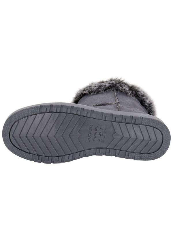 Mooncity - Bota Feminina Cano Baixo Mooncity 70811 Cinza 4