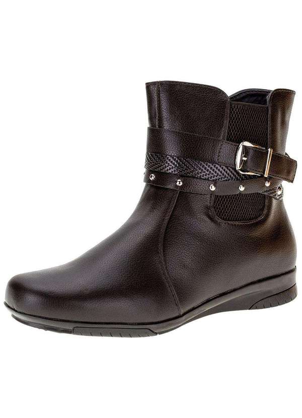 Mooncity - Bota Feminina Cano Baixo Mooncity - 71083 - Café