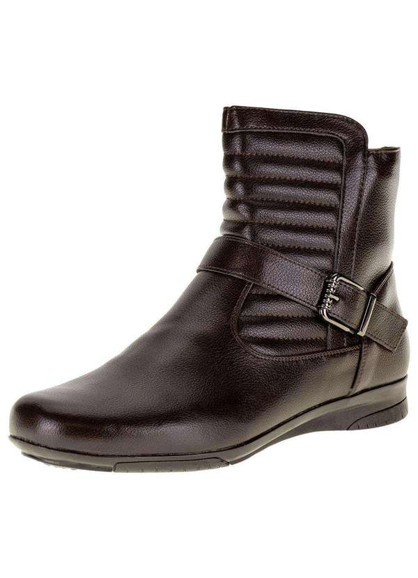 Mooncity - Bota Feminina Cano Baixo Mooncity - 71087 - Café 1