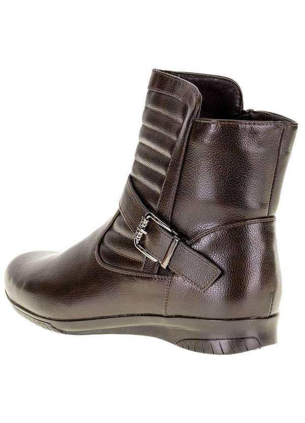 Mooncity - Bota Feminina Cano Baixo Mooncity - 71087 - Café 3