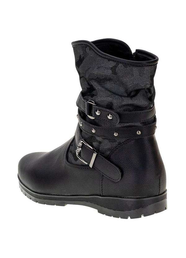 Mooncity - Bota Feminina Cano Baixo Mooncity - 71123 Preto 3