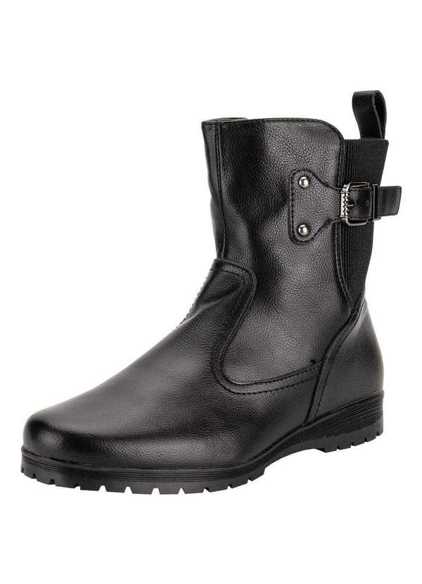 Mooncity - Bota Feminina Cano Baixo Mooncity 71128 - Preto