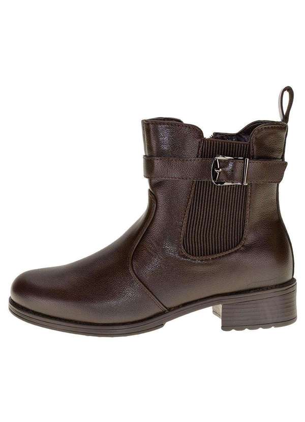 Mooncity - Bota Feminina Cano Baixo Mooncity - 72110 - Café 2