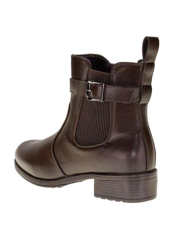 Mooncity - Bota Feminina Cano Baixo Mooncity - 72110 - Café 3