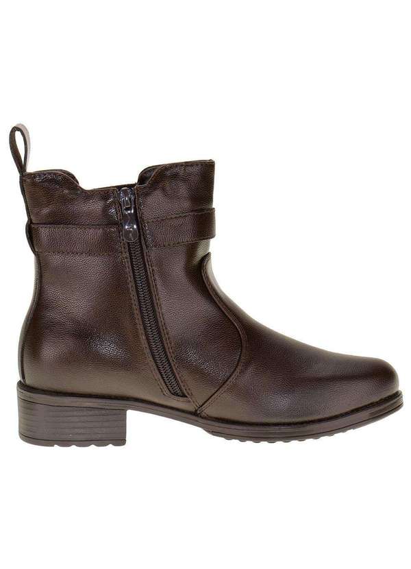 Mooncity - Bota Feminina Cano Baixo Mooncity - 72110 - Café 5