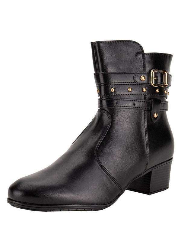 Mooncity - Bota Feminina Cano Baixo Mooncity 72301 - Preto