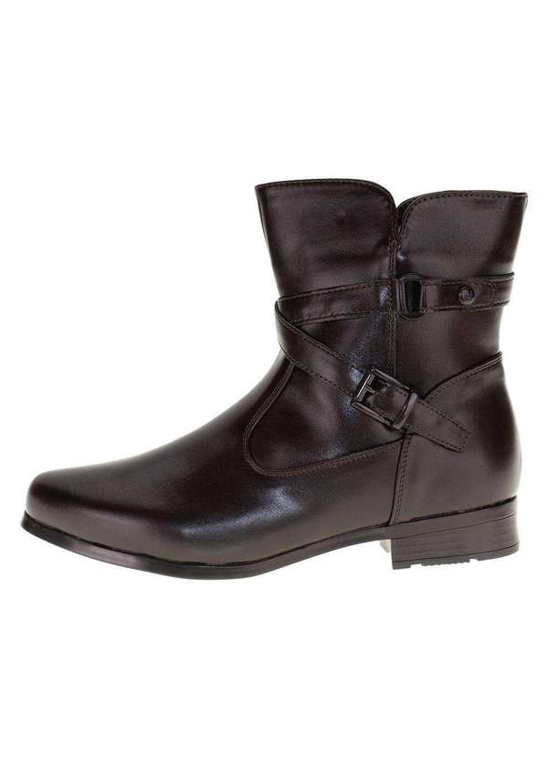 Mooncity - Bota Feminina Cano Baixo Mooncity 72323 - Café 2