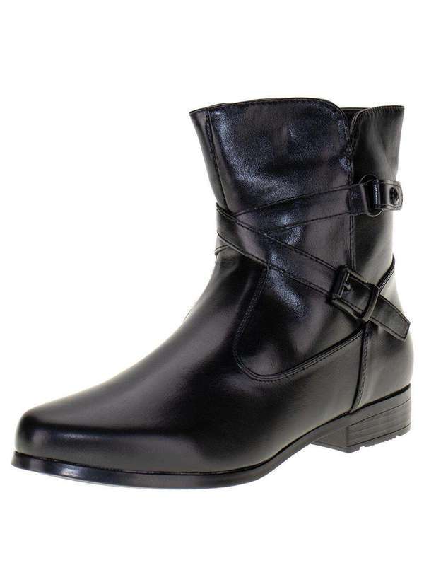 Mooncity - Bota Feminina Cano Baixo Mooncity 72323 - Preto