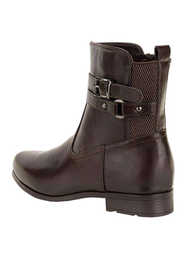 Mooncity - Bota Feminina Cano Baixo Mooncity 72329 - Café 3